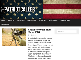 'patriotcaller.com' screenshot