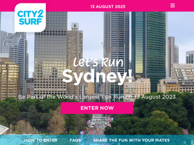 'city2surf.com.au' screenshot