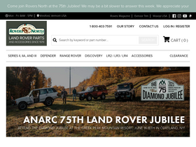 'roversnorth.com' screenshot