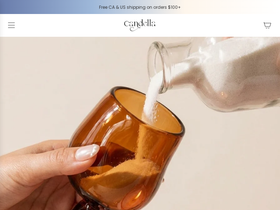 Candella - Sand Candles homepage screenshot