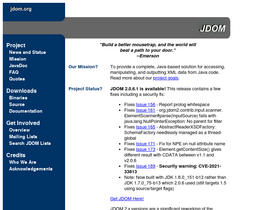 'jdom.org' screenshot