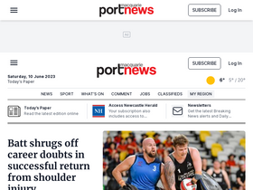 'portnews.com.au' screenshot