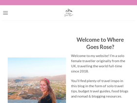 'wheregoesrose.com' screenshot
