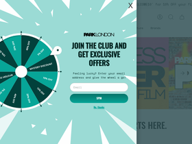 park.london homepage screenshot