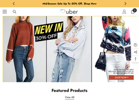 Uberjewellery homepage screenshot