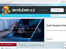 'skvelehry.cz' screenshot