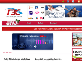 'glaszapadnesrbije.rs' screenshot