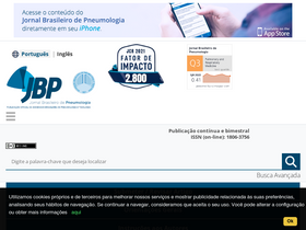 'jornaldepneumologia.com.br' screenshot