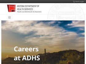 'azdhs.gov' screenshot