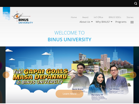 'dcs.binus.ac.id' screenshot