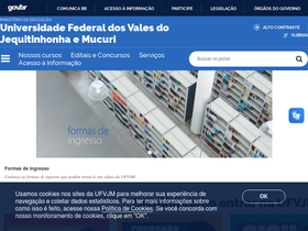 'ufvjm.edu.br' screenshot