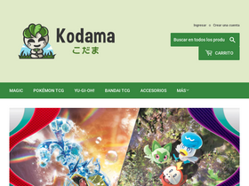 kodamatcg.com homepage screenshot