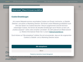 'gansel-rechtsanwaelte.de' screenshot