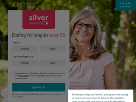 'silversingles.ca' screenshot