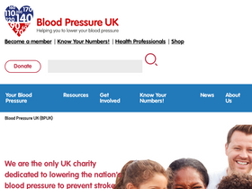 'bloodpressureuk.org' screenshot