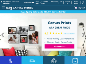 'easycanvasprints.com' screenshot