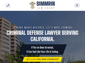 'simmrinlawgroup.com' screenshot