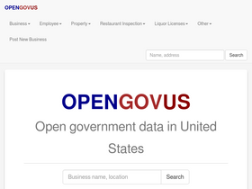 'opengovus.com' screenshot