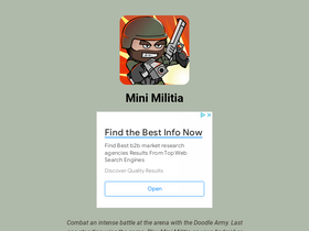 'minimilitia.mobi' screenshot