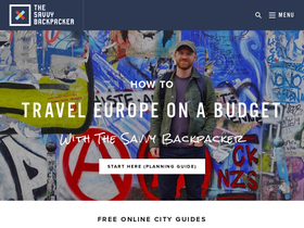 'thesavvybackpacker.com' screenshot