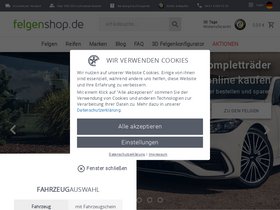 'felgenshop.de' screenshot