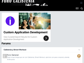 'forocalistenia.com' screenshot