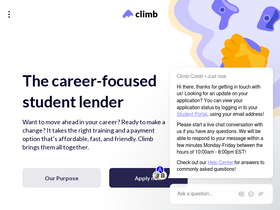 'climbcredit.com' screenshot