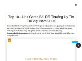 'linkgamebaidoithuong.com' screenshot
