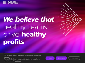 'believeperform.com' screenshot