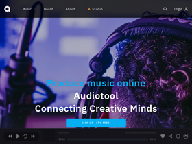 'audiotool.com' screenshot
