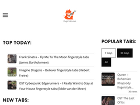 'fingertabs.com' screenshot