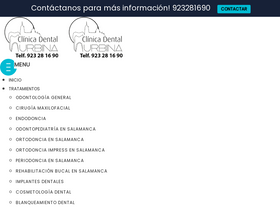'clinicadentalurbina.com' screenshot