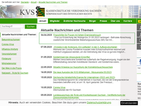 'kvs-sachsen.de' screenshot