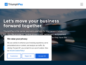 'triumphpay.com' screenshot