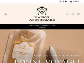 maisonapothecare.com homepage screenshot