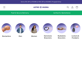 Astromudra website screenshot