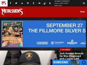 'metalsucks.net' screenshot