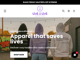 Live2lives website screenshot