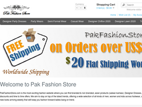 'pakfashionstore.com' screenshot