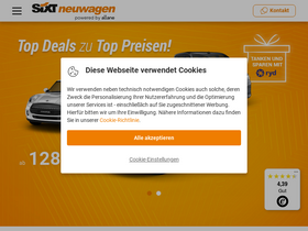 'sixt-neuwagen.de' screenshot