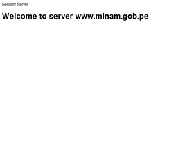'minam.gob.pe' screenshot