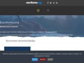 'escritores.org' screenshot