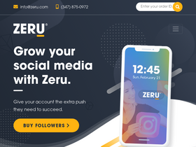 'zeru.com' screenshot