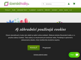 'slovensketrvalky.sk' screenshot