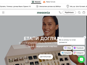 mesonia.com homepage screenshot
