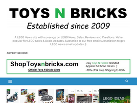 'toysnbricks.com' screenshot