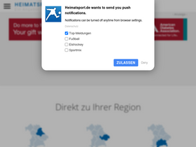 'heimatsport.de' screenshot