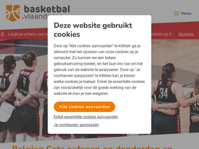 'basketbal.vlaanderen' screenshot