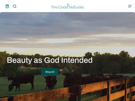 The Good Naturals website screenshot