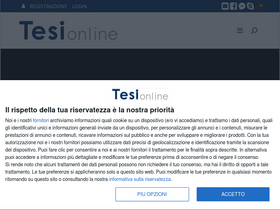'tesionline.it' screenshot